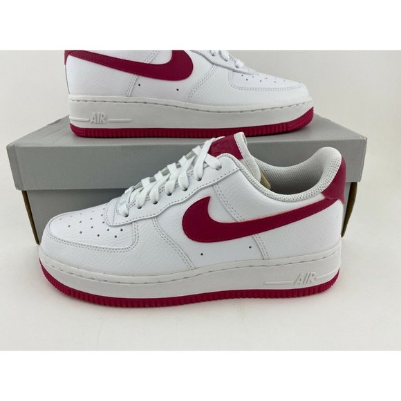 Nike Air Force 1 07 Wild Cherry White Women's Sneakers Shoes Pink Red - Picture 4 of 12